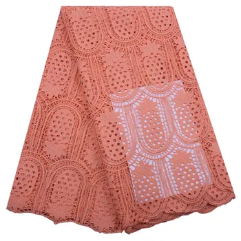 

Peach Guipure Lace 2020 French Water Soluble Lace Fabric For Nigerian Wedding Dress Embroidery African Dry Lace Fabric 1783