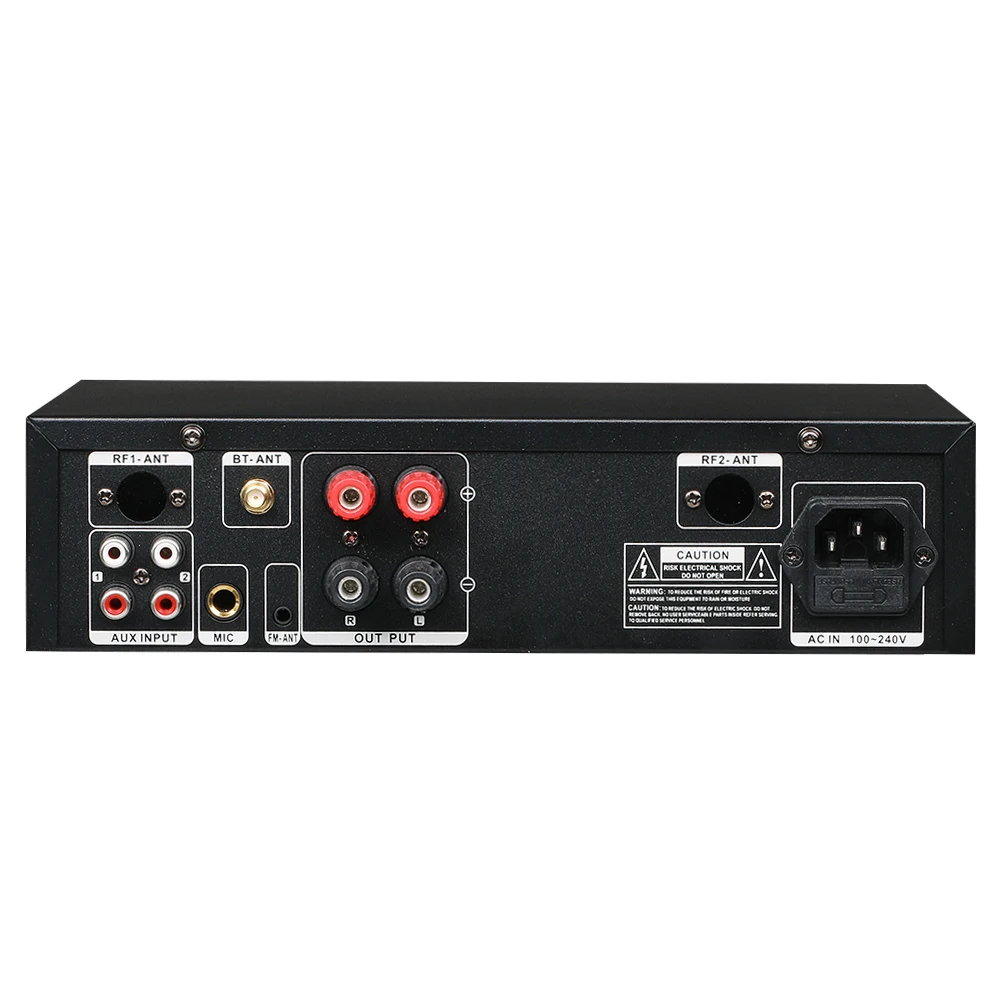 100 V-240 V 2*50 Вт динамик bluetooth стерео 2,0 Усилитель HiFi питание, дистанционное управление USB AUX микрофон Вход автоусилитель