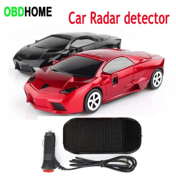 

New Car Style Antiradar Mobile Speed Radar Detector Voice Alert Warning Device E-Dog Recorder English Russian Radar Velocimeter