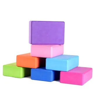 

9 Colors Pilates EVA Yoga Block Brick Sports Exercise Gym Foam Workout Stretching Aid Body Shaping Health Training For Womens
