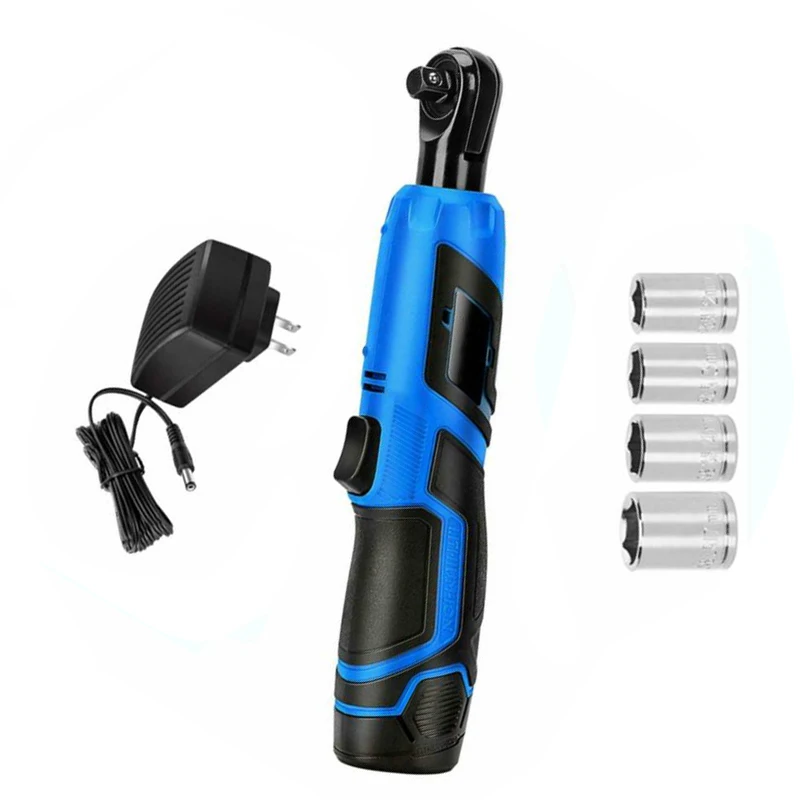 

12V 18V 3 / 8in Electric Wrench Kit Cordless Right Angle Ratchet Rechargeable Power Tool Set Mechanical Fault Repair parts hot