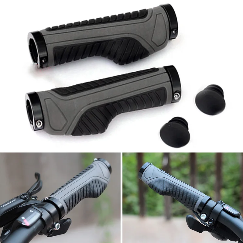 Lock on Handlebar Grips Plugs Bicycle 130mm TPR Parts Spare Accessories