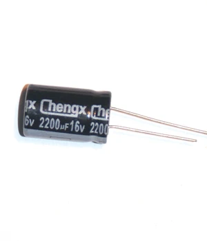 

10PCS 2200UF 16V 16V 2200UF Electrolytic Capacitor 16 V / 2200 UF Size 10*20MM Aluminum Electrolytic Capacitors