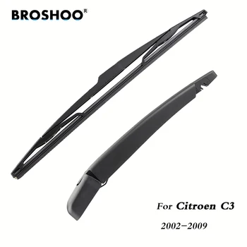 

BROSHOO Car Rear Wiper Blades Back Windscreen Wiper Arm For Citroen C3 Hatchback (2002-2009) 355mm,Windshield Auto Styling