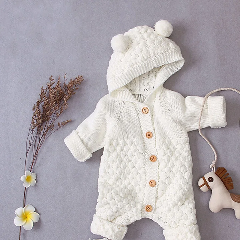 CROAL CHERIE Knitted Baby Romper Long Sleeve Jumpsuit Winter Infant Outfits Baby Autumn Newborn Baby Boy Girl Clothes (5)