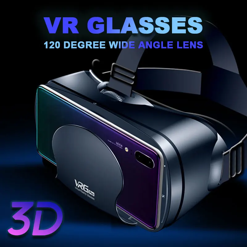 Универсальный VRG PRO VR гарнитура очки для путешествий 5~ 7 дюймов смартфон фильмы на голову асферические линзы для дома 3D игры мобильный телефон