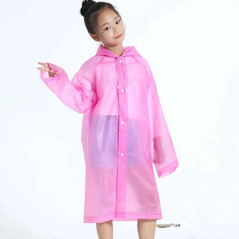 CHILDREN'S Raincoat Customizable Baby Hiking Thick Eva Young STUDENT'S Raincoat BOY'S Girls One-piece Full Body Poncho