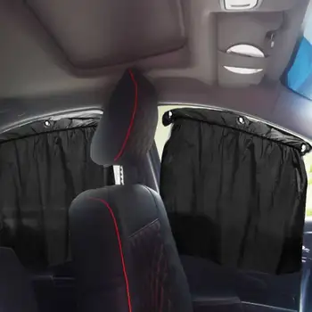 

2-4 Pcs Car Sun Shade Window SunShade Drape Visor Valance Curtain Windshield Sunshade Adjustable Foldable Car Styling