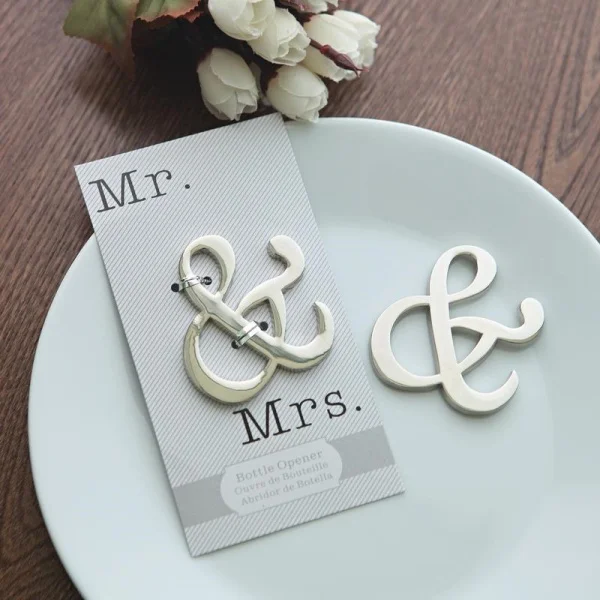 50 шт./партия Ywbeyond Mr.& mrs mr& mrs бутылка сувениры-Открывашки подарки для свадебных гостей подарки свадебные новорожденному