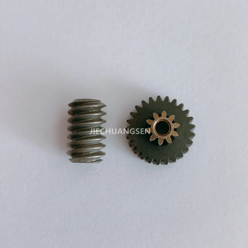 (Steel) 5840-31ZY Gear Motor Worm,Small Module Gear Self-locking 0.5M gear 10T+25T 2.5mm worm 3.17mm