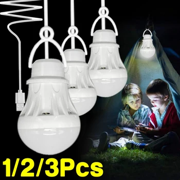Portable LED Lantern Camping Lamp Book Light Mini Bulb 5V LED USB Power LED Reading Student Study Table Lamp Super Bright 1