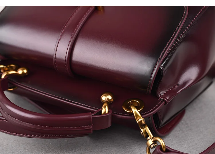 Воловья сумка модная масляная Вощеная Кожа Цвет Градиент ретро одно плечо диагональ Портативная сумка женские кожаные сумки