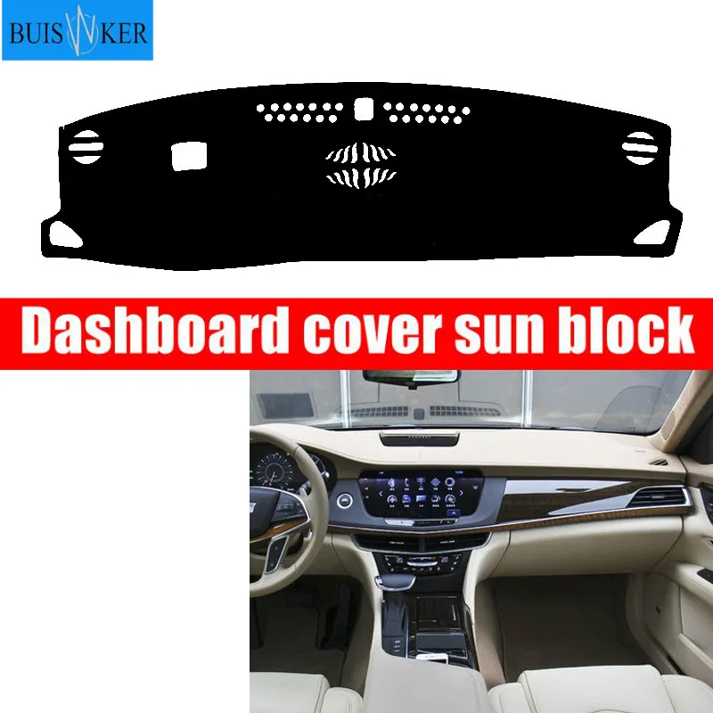 

For Cadillac CT6 2016 Right and Left Hand Drive Car Dashboard Covers Mat Shade Cushion Pad Carpets Accessories