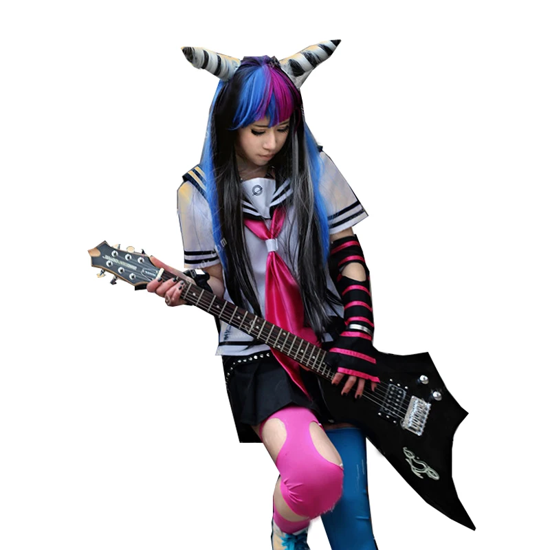 Платье-рубашка Ibuki Mioda костюм для тематической вечеринки Dangan Ronpa 2 до свидания