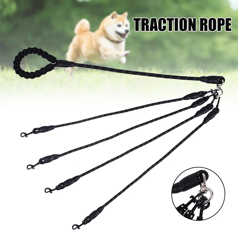 Hot Multi way Woven Tractions Leash No Tangles Wearable Leash