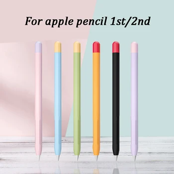 For Apple Pencil 2 1st 2nd Case Pencils Case Touch Pad Stylus Pen Protective Cover Portable Pouch Si Case 1