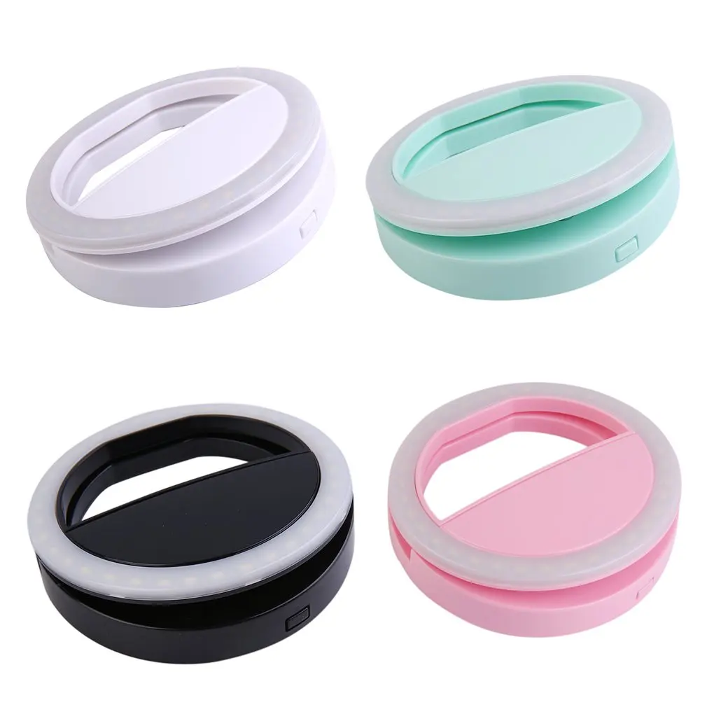 

Selfie LED Ring Flash Light Portable Mobile Phone 36 LEDS Selfie Lamp Luminous Macro Fill Light HD Mobile Lens For Iphone