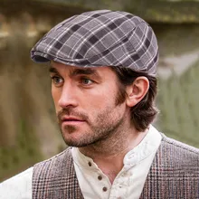 Новинка, Мужской Хлопковый берет, остроконечная Кепка, Британская, Литературная, молодежная Кепка, крутой, простой, классический берет, Осень-зима, офисные, вечерние, теплые и стильные