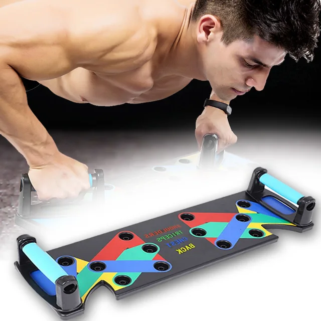 US $18.62 9 in 1 Push Up Rack Board Exercise at Home Body Building Comprehensive Fitness Equipment Gym Workou