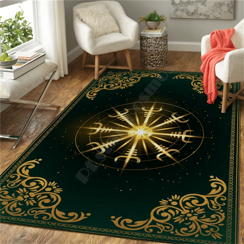 

Viking Tattoos Area Rug 3D All Over Printed Rug Non-slip Mat Dining Room Living Room Soft Bedroom Carpet 08