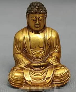 

Folk Tibet Tibetan Copper Sakyamuni Joss Shakyamuni Buddha Statue