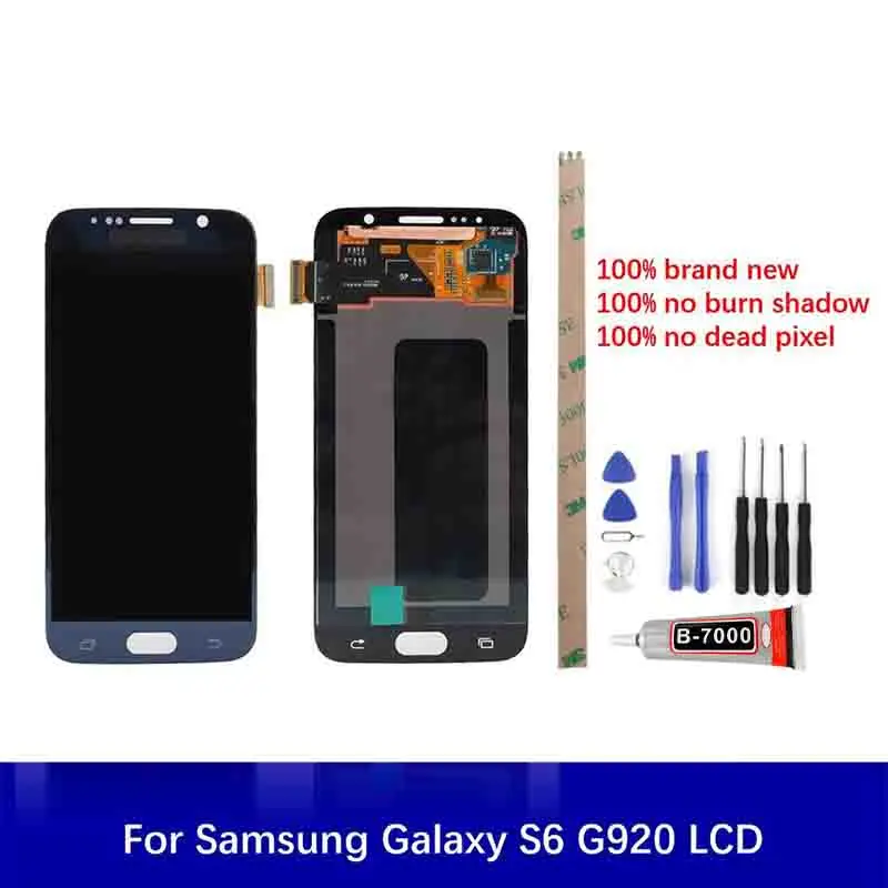 ЖК дисплей для Samsung Galaxy S6 G920 G920F сенсорный запасные части инструменты 5 1 дюйма с