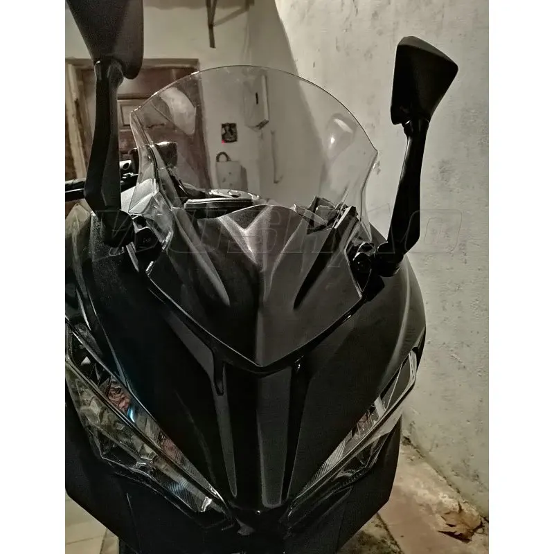 Мотоцикл двойной пузырь ветрового стекла экран для Kawasaki Ninja 400 250 EX EX400 EX250 KRT Edition черный