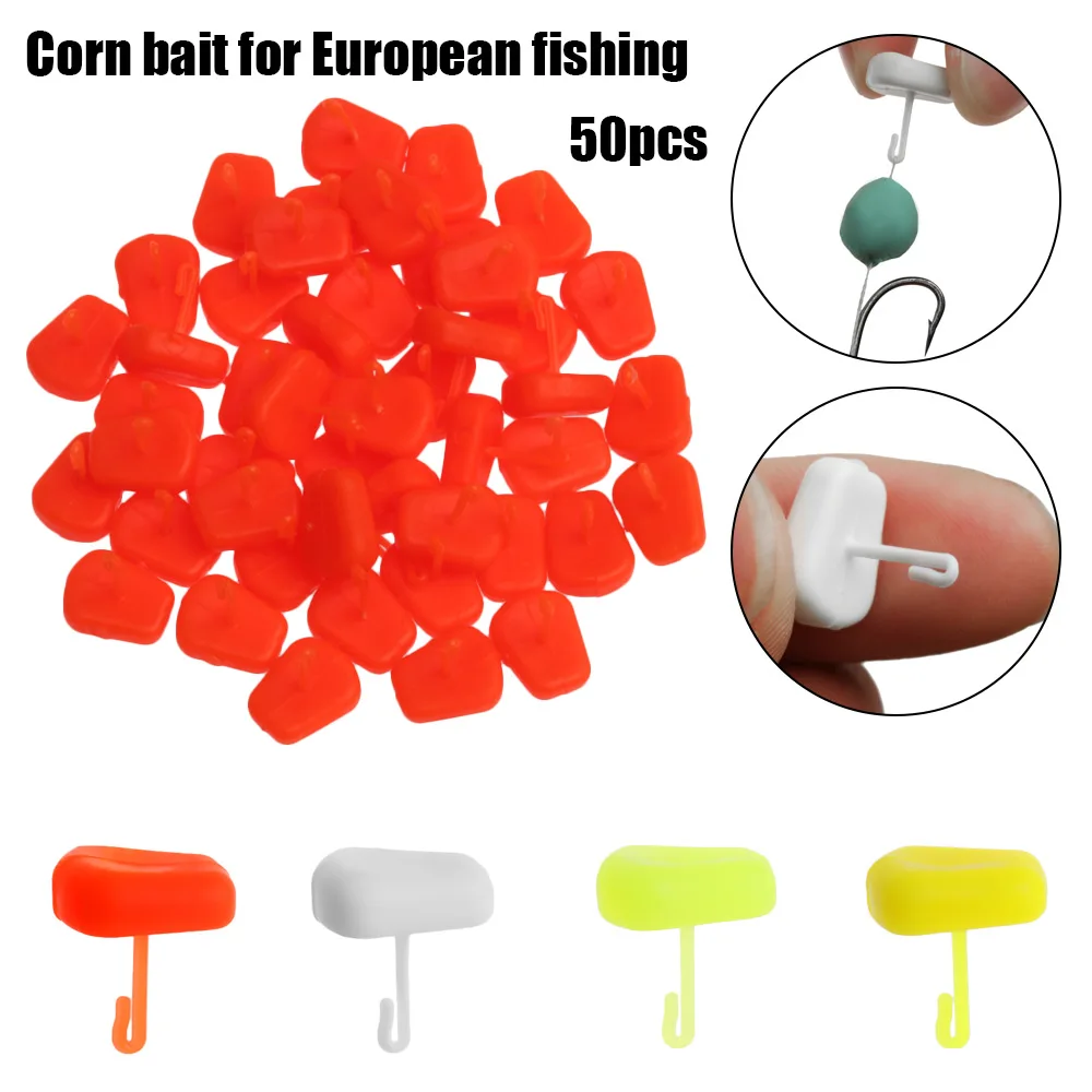 50 Uds tapón de maíz con Micro gancho de pesca aparejo de pelo Pop Up Stop pesca pelo Chod accesorios de pesca de carpa