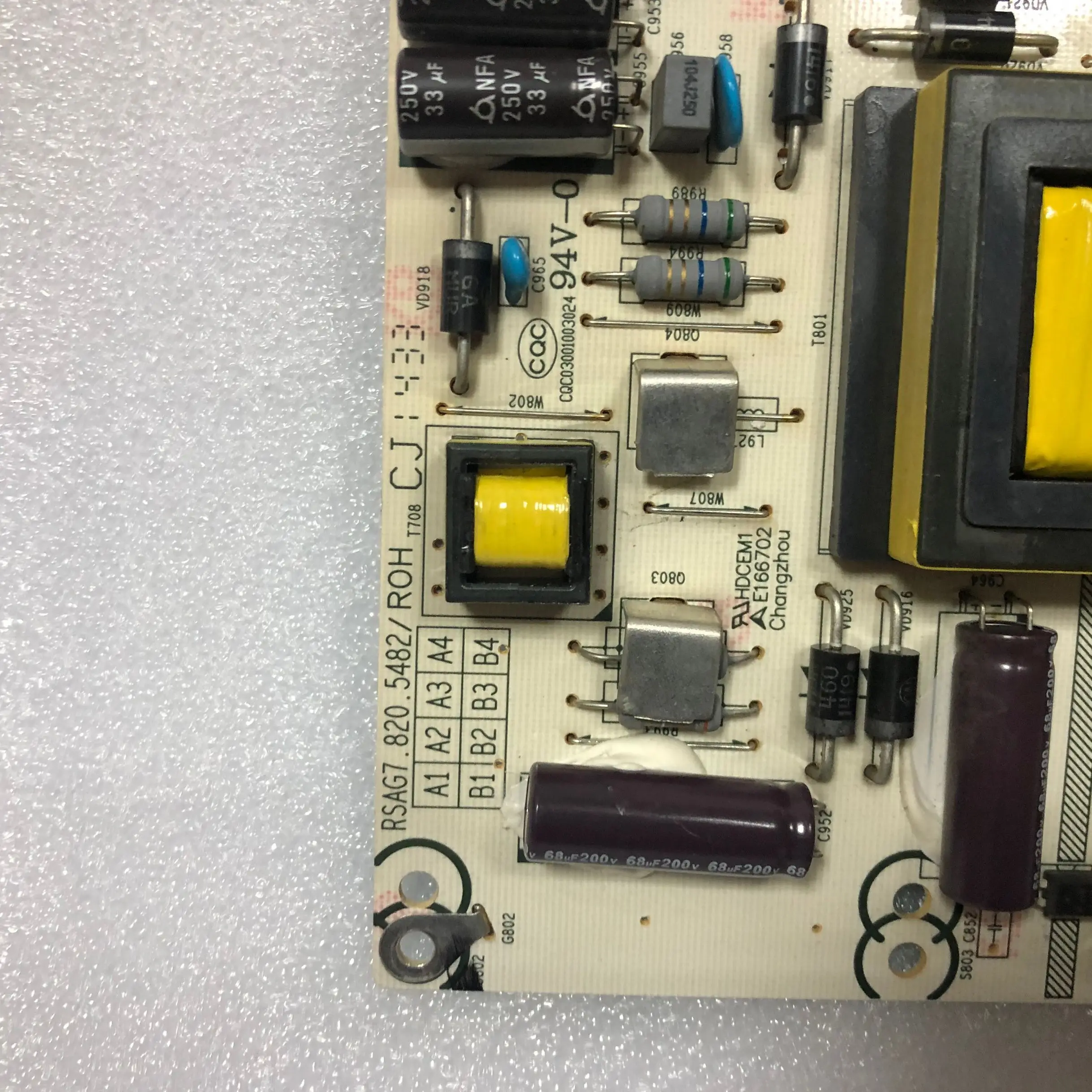 Хороший тест для LED48K20JD LED55K20JD RSAG7.820.5482/ROH HLL-4655WA плата питания