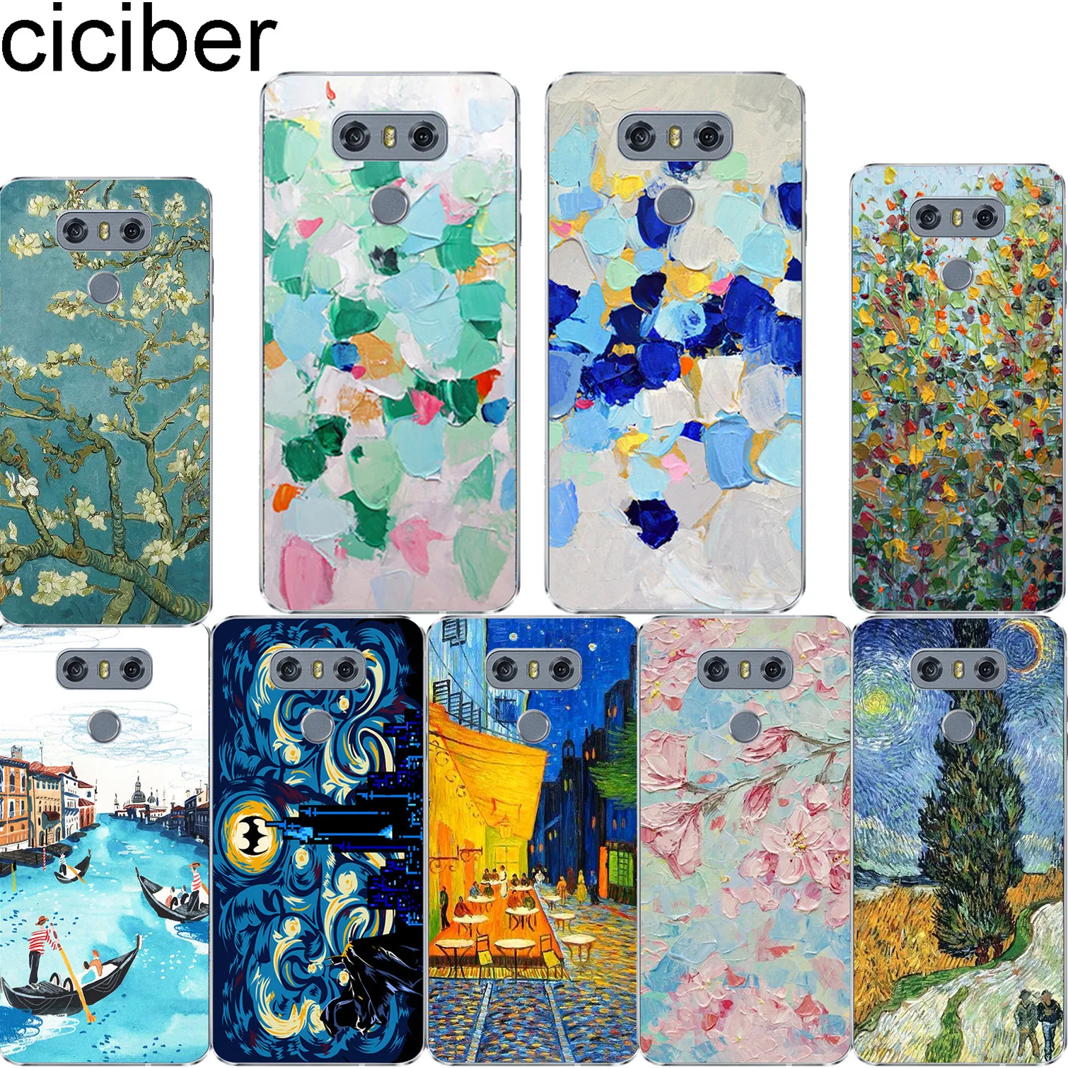 Ciciber живопись для LG K10 K8 K7 K4 2017 2018 K9 K11 Мягкий Силиконовый ТПУ V40 V35 V30 V20 THINQ G7 G6 G5 G4