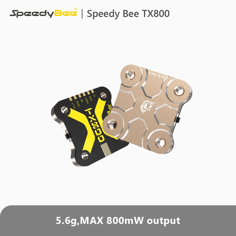 

SpeedyBee TX800 VTX RunCam Maximum Output Long Range Transmitter 200mW / 400mW / 800mW