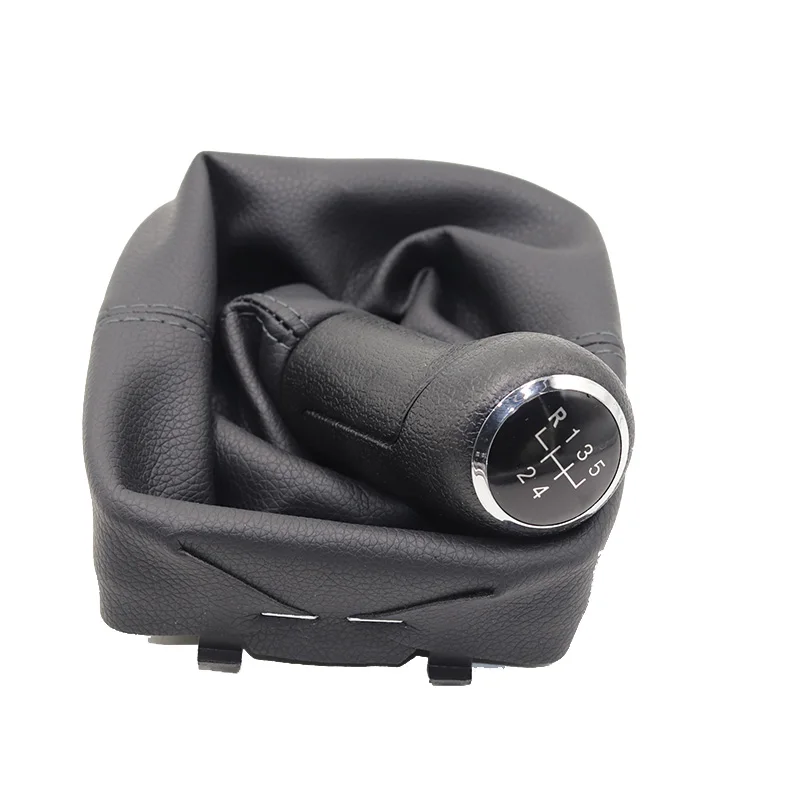 5 скоростей Ручка Переключения рулевого механизма автомобиля с Gaitor Boot Cover для VW Polo 9N 9N2 2002-2009 GAITOR SHIFT BOOT GAITER/FRAME/хром - Название цвета: type 7