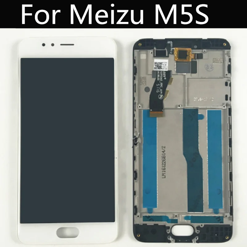 5 2 ЖК дисплей для Meizu M5s M612Q M612M Дисплей + сенсорный экран Экран с рамкой дигитайзер