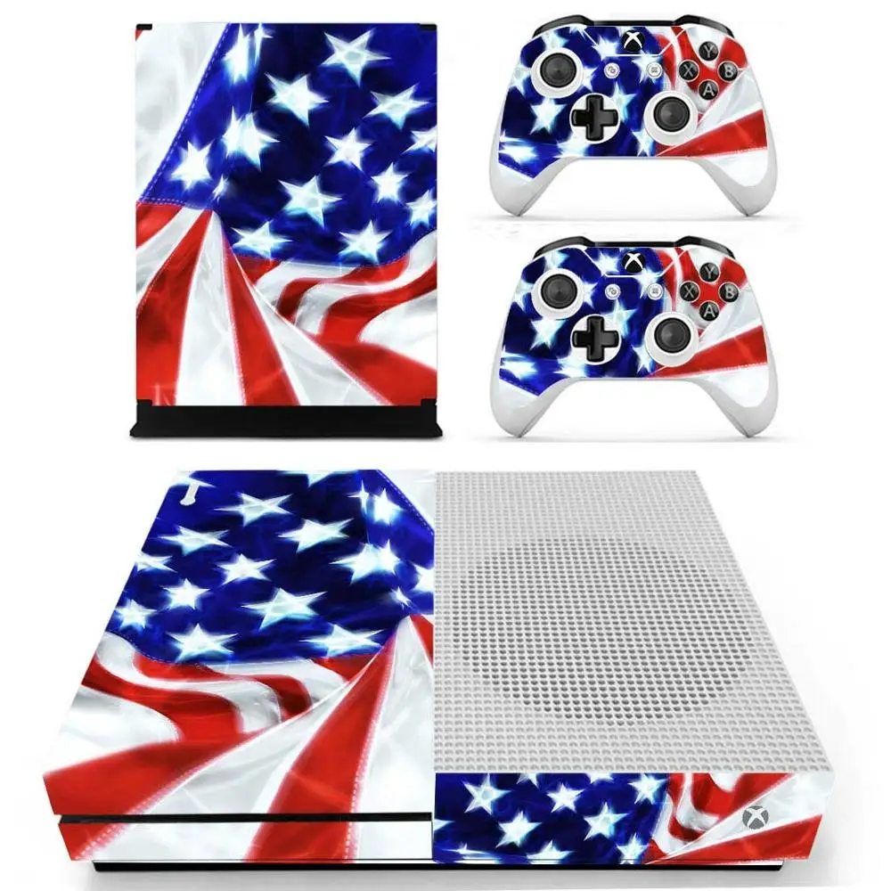 США Америка Национальный флаг Кожа Наклейка Обложка для Xbox One S консоли и контроллеры для Xbox One Slim Skins наклейка s винил