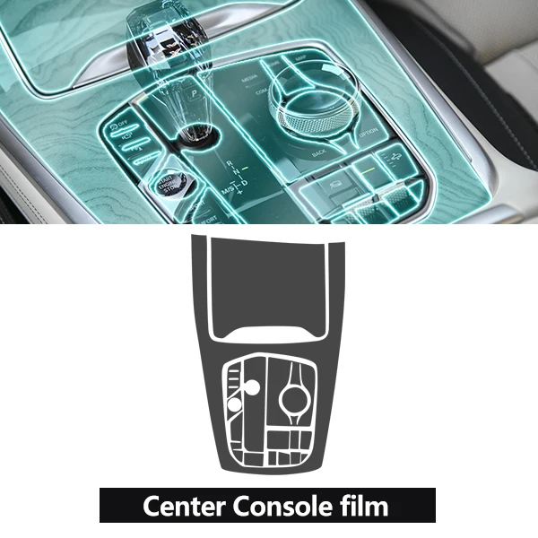 Защитная пленка для салона автомобиля, центральная консоль, навигационный дисплей, защитное устройство для экрана, самовосhealing вающаяся наклейка для BMW X7 G07 - Название цвета: Center Console Gear