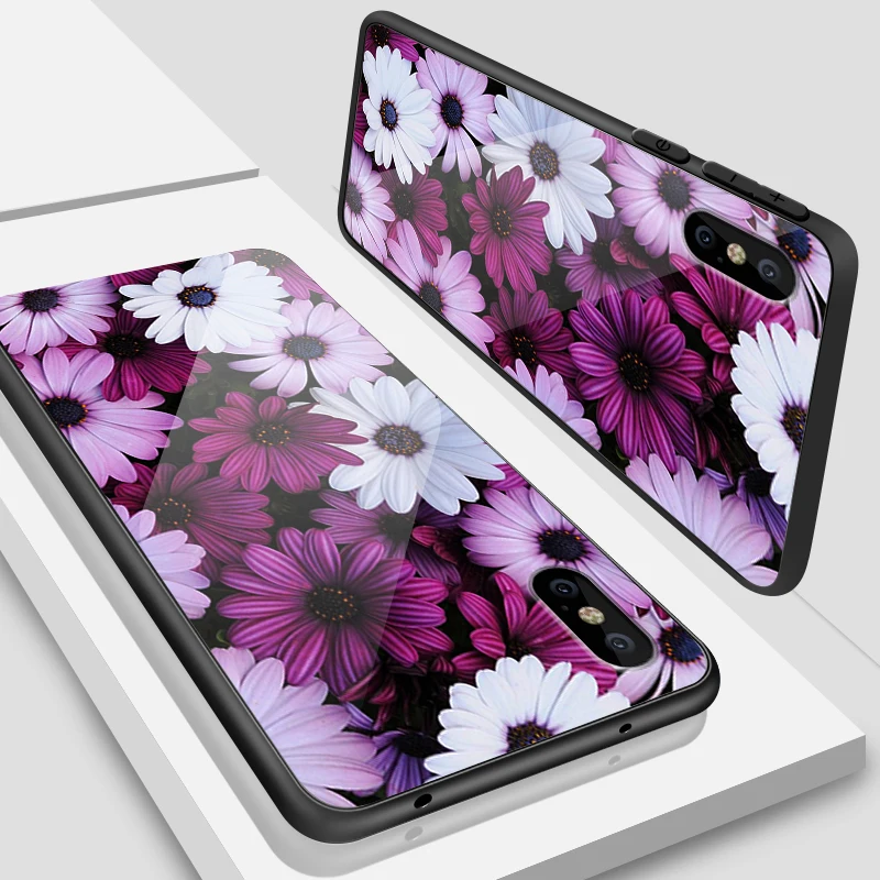 W140 Для iPhone 5S, se, 6, 6 S, 7, 8 Plus XR XS макс. закаленное стекло чехол для Meizu M5 M6 M8 M9 Примечание 16th плюс ударостойкий чехол с принтом Bloom в виде ракушки - Цвет: W140