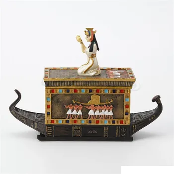 

CREATIVE ANCIENT EGYPT NEFERTITI JEWEL BOX ART SCULPTURE FIGURINE RESIN CRAFTS DECORATIONS FOR HOME BIRTHDAY GIFT R3670