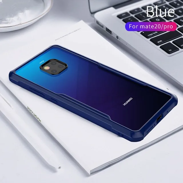 Blue Высококачественный противоударный чехол для телефона huawei 9X mate 20 Pro X с подушками безопасности Защитное кольцо защитный чехол для huawei 9X Pro - Цвет: Blue