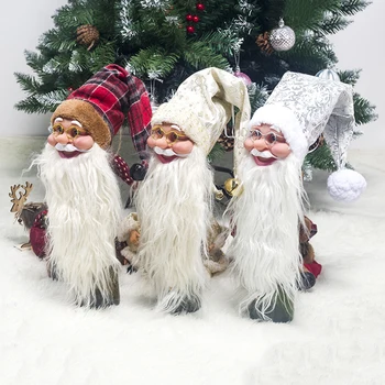 

Christmas Ornament Santa Claus Head Wine Set Bottle Cover Mouth Decoration Sweater Bottle Decoration
