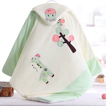 

Soft Baby Blankets Newborns 100% Cotton Baby Blanket Baby Swaddle Wrap Newborn Cartoon Embroidered Blanket