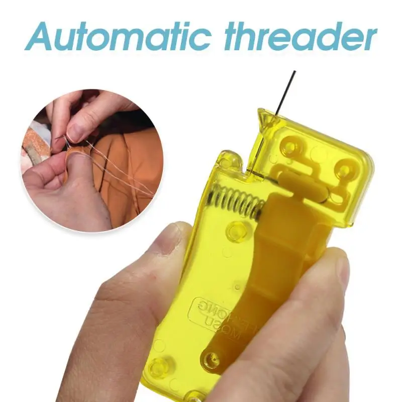 1PC Auto Needle Threader DIY Hand Sewing Threader Hand Machine Stitch Insertion Sewing Automatic Thread Device Household Tools