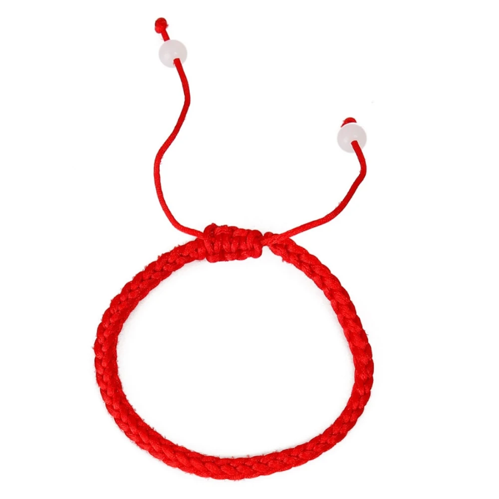 

2 PCs Trendy Polyester Kabbalah Red String Braided Friendship Bracelets 27.5cm(10 7/8") Long Adjustable Women Men Jewelry Gifts