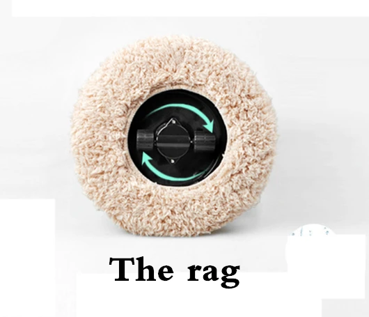 Floor Strong Cleaning Robot with Wet/Dry Mop - Цвет: Rag