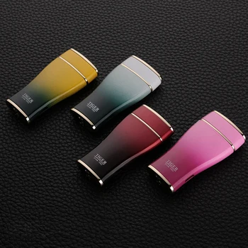 

Jet Ultra Thin Rainbow Color Torch Lighter Turbo Butane Gas Cigar Straight Fire Lighter Cigarettes Windproof Pocket lighter