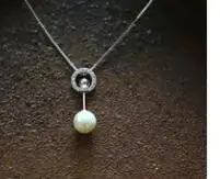 

VCC212 925 sterling silver band earring /necklace for Women Wedding Engagement