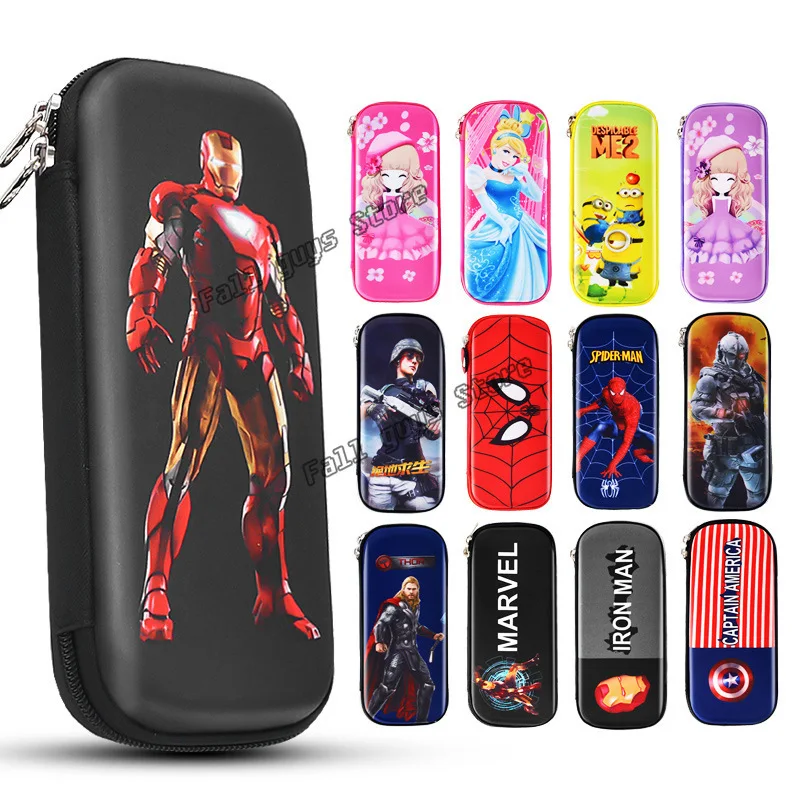 Пенал для карандашей Disney с героями мультфильмов розовый корейские Канцтовары |