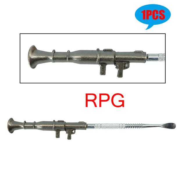 TOPPUFF AWM RPG M416 Smokes Wax Carving Tool Stainless Steel Multifunctional Titanium Nail Dabber Dab Spoon Smoking Accessoires RPG