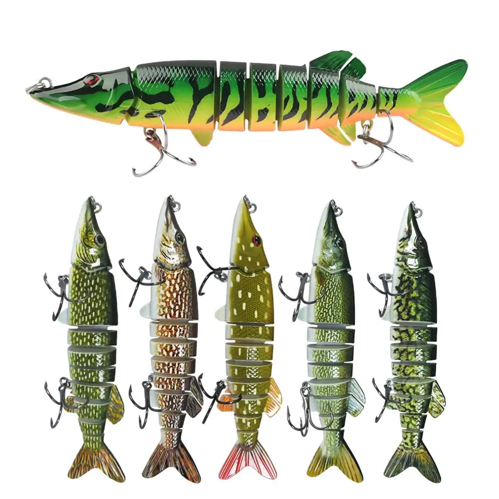 

12.5cm 20g Multi-section Lure Bait Used for Fishing Artificial Bait Hard Bait Multi-joint Bait Cocked Mouth Simulation Bait