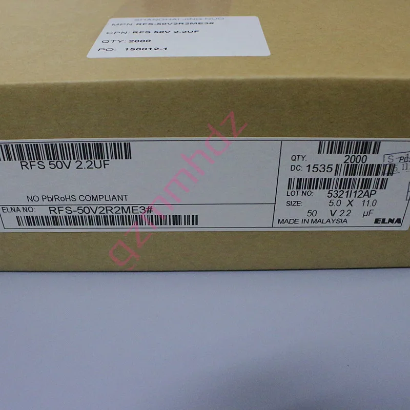 20 шт. ELNA RFS SILMIC II 50V2. 2 мкФ 5X11 мм silfowi 2,2 мкФ с алюминиевой крышкой, 50В горячая Распродажа SILMIC2 с алюминиевой крышкой, 50В 2,2 мкФ аудио конденсатор с алюминиевой крышкой, 2,2 мкФ/с алюминиевой крышкой, 50В