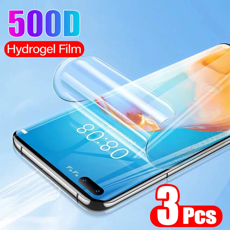 Гидрогелевая пленка для Huawei P40 Pro plus Lite E защитная с полным покрытием P30 20 не стекло